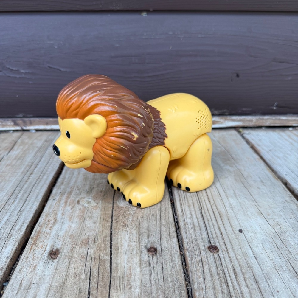 Little People Big Zoo Talker Animals Snoring Lion Tested and Works 2015